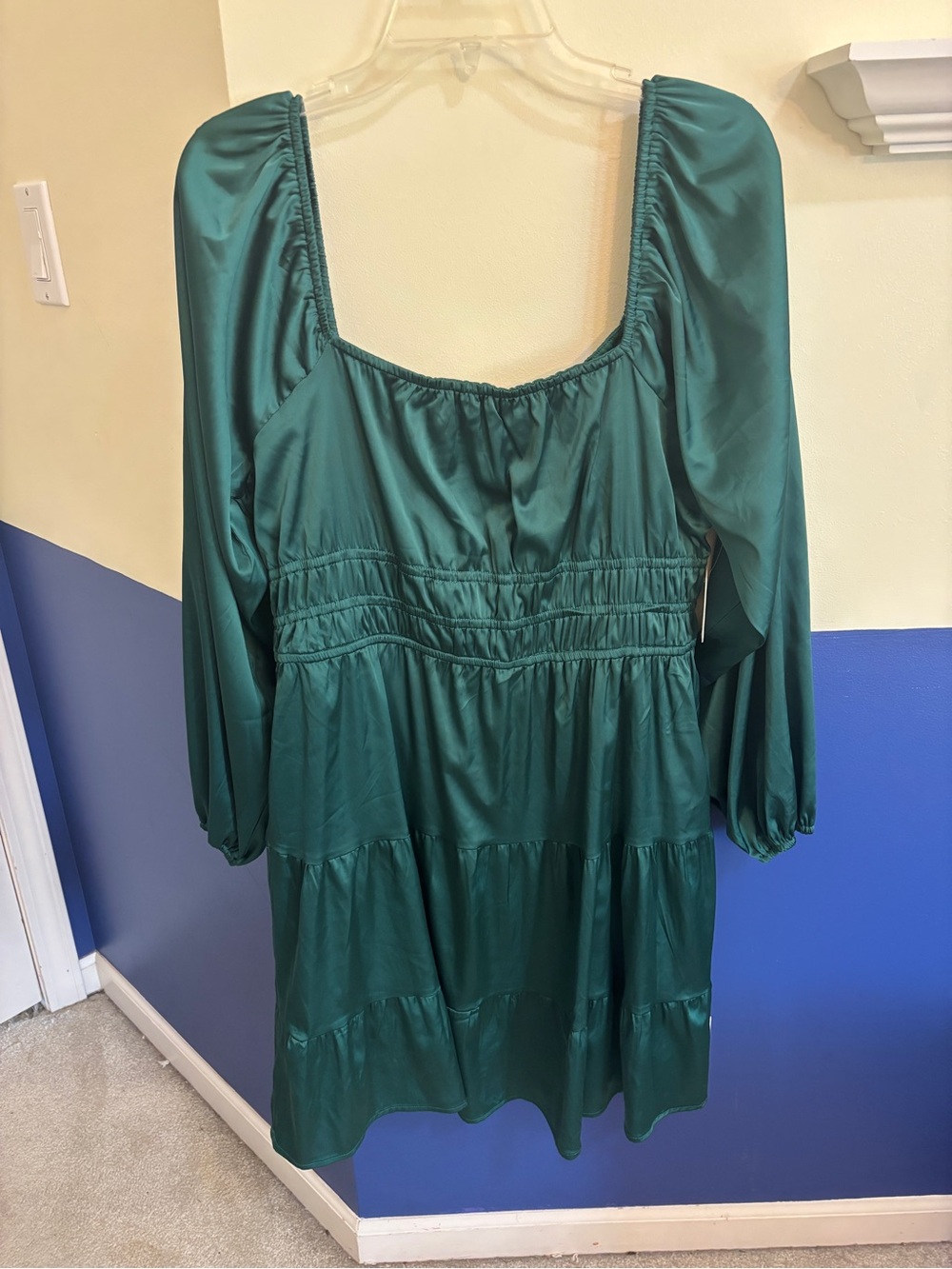 Altar'd State Emerald Green Mini Dress
